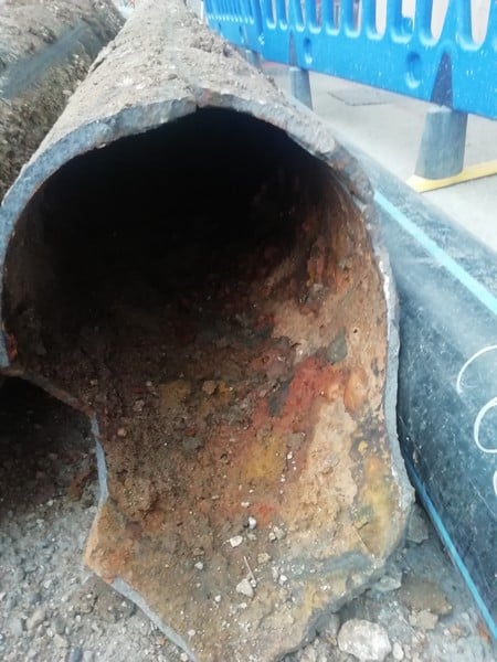 Travaux jean Jaures eau Roquebrune 2