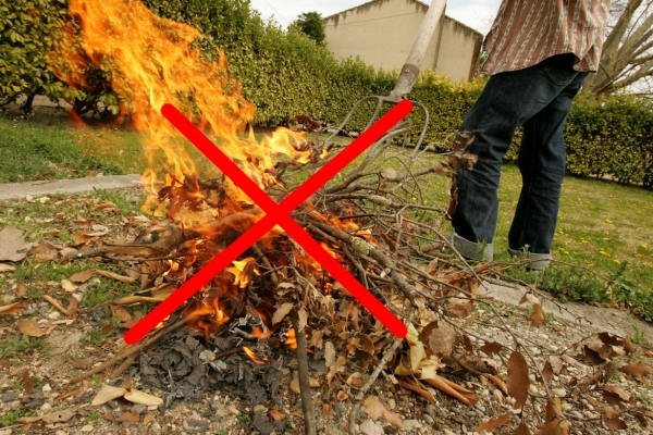 INTERDICTION DE TOUS LES BRULAGES DE VÉGÉTAUX JUSQU’AU 30 SEPTEMBRE PROCHAIN