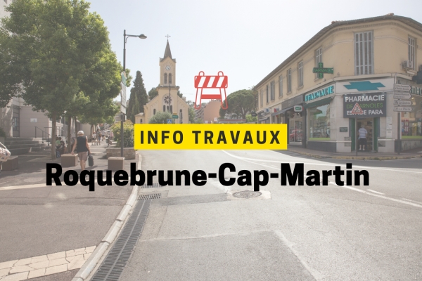 TRAVAUX : RENOUVELLEMENT DES RÉSEAUX D’EAU POTABLE AVENUE PASTEUR À ROQUEBRUNE-CAP-MARTIN