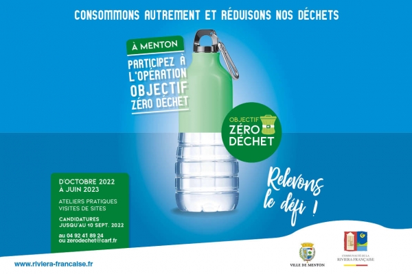 OPÉRATION ZÉRO DÉCHET À MENTON : INSCRIVEZ-VOUS AVANT LE 10 SEPTEMBRE
