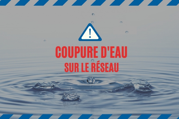 RÉSEAU D’EAU POTABLE : COUPURE D&#039;EAU À BREIL LE JEUDI 16 DÉCEMBRE