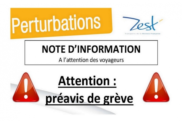 Réseau ZEST : les perturbations du vendredi 25 janvier