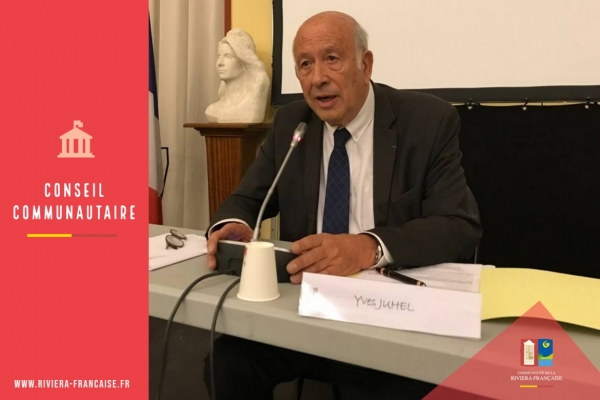 YVES JUHEL RÉÉLU PRÉSIDENT DE LA COMMUNAUTÉ DE LA RIVIERA FRANÇAISE