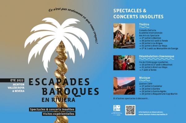 ESCAPADES BAROQUES EN RIVIERA : LA COMEDIA DELL’ARTE À MENTON LE VENDREDI 1er JUILLET