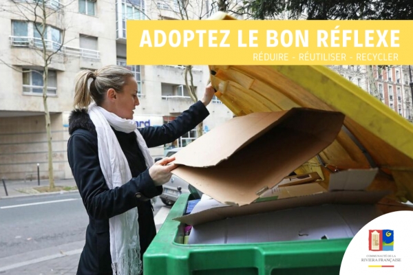 LES CARTONS SE TRIENT POUR ÊTRE RECYCLÉS !