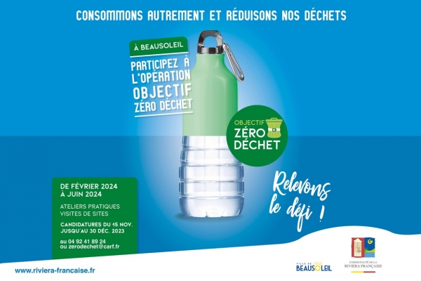 BEAUSOLEIL ACCUEILLE L'OPÉRATION ZÉRO DÉCHET : INSCRIVEZ-VOUS DÈS MAINTENANT !