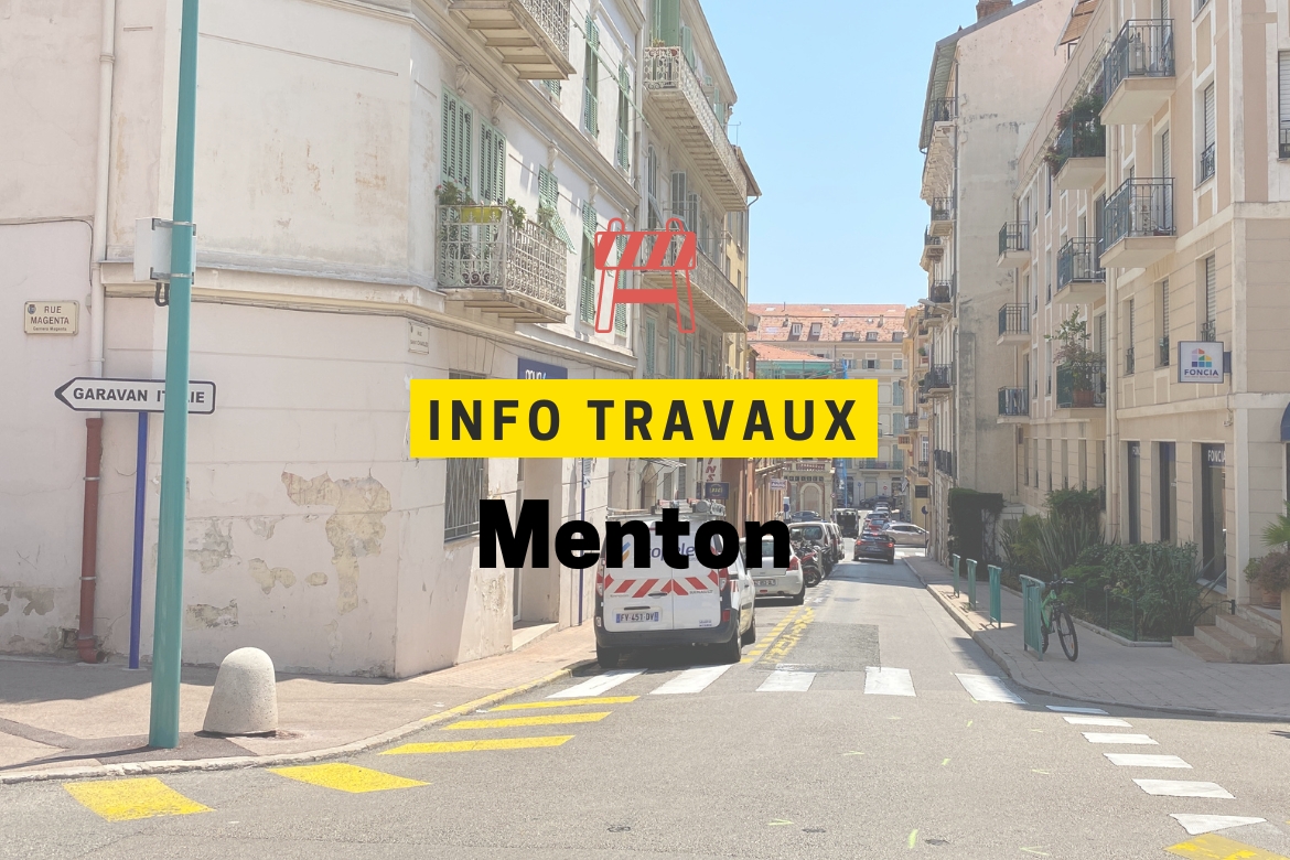 TRAVAUX : MODERNISATION DES RÉSEAUX D’EAU RUE SAINT-CHARLES À MENTON